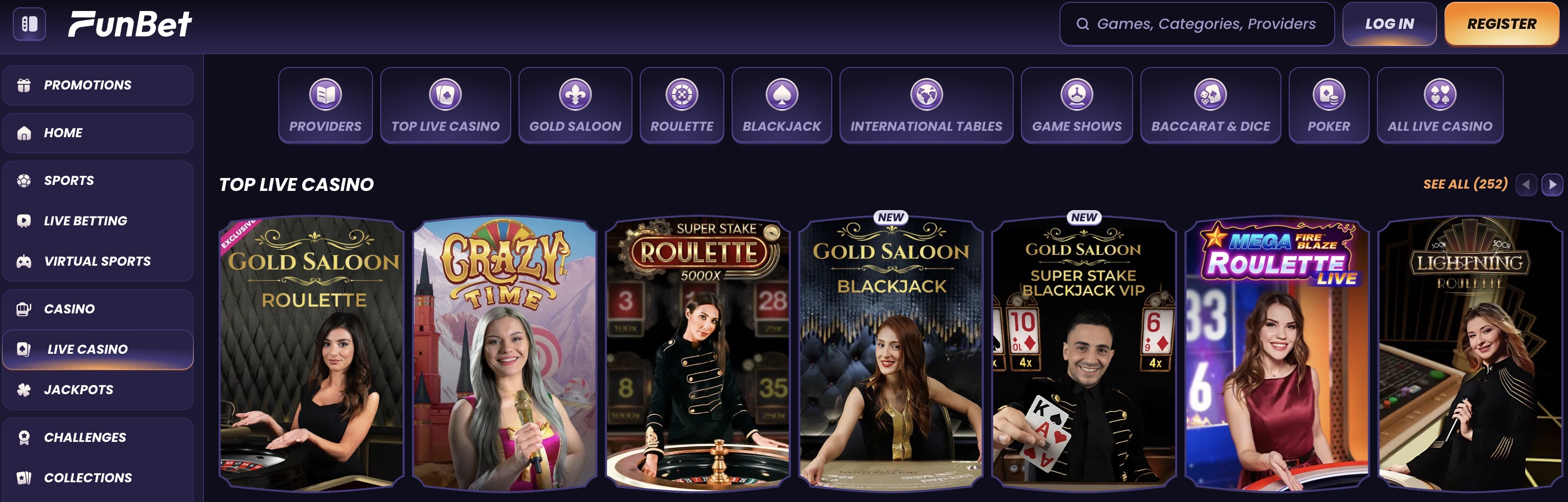 FunBet 라이브 카지노